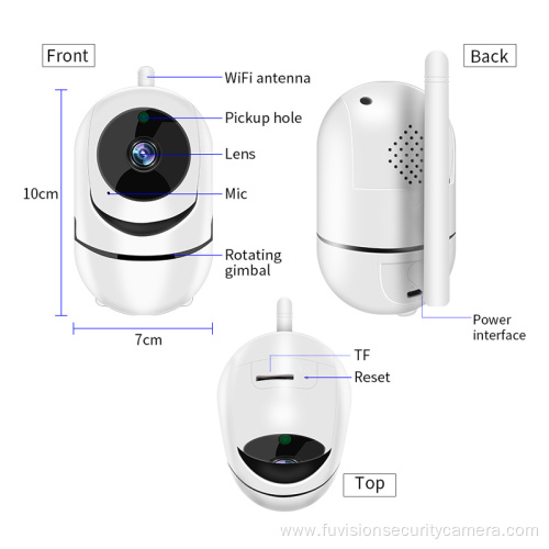 Cámara de seguridad inteligente inalámbrica de video HD Wifi